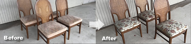 張替え前、張替え後